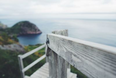 Pier over sea against sky