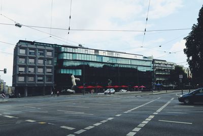 City street against sky