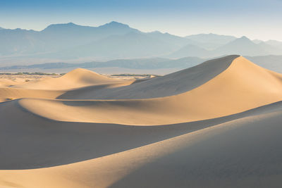 Scenic view of desert against sky