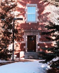 Entrance of building