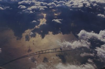 Low angle view of storm clouds in sky