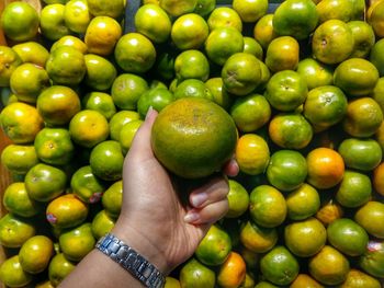 Full frame shot of apples in market