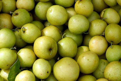 Full frame shot of fruits for sale in market