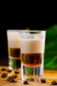 Close-up of coffee on table