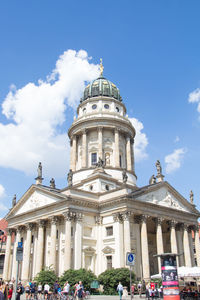 Low angle view of historical building against sky