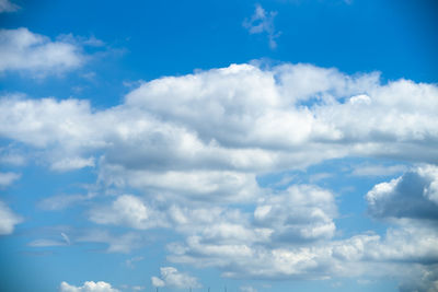 Low angle view of clouds in sky