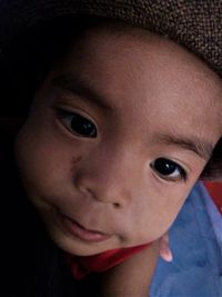 Close-up portrait of cute baby