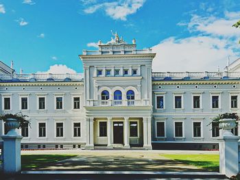 Built structure against blue sky