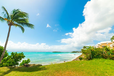 Scenic view of sea against sky