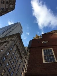 Low angle view of building against sky