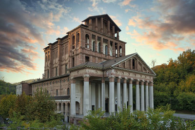 Low angle view of historical building against sky