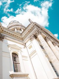 Low angle view of historical building against sky