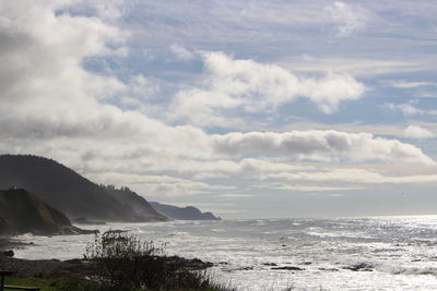 Scenic view of sea against sky