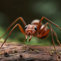 Stunning close-up macro shot of an ant