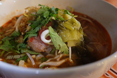 Close-up of soup in bowl