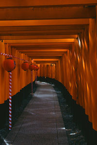 Fushimi inari shrine, kyoto, japan. the 10,000 torii sanctuary