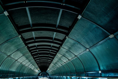 Low angle view of illuminated ceiling