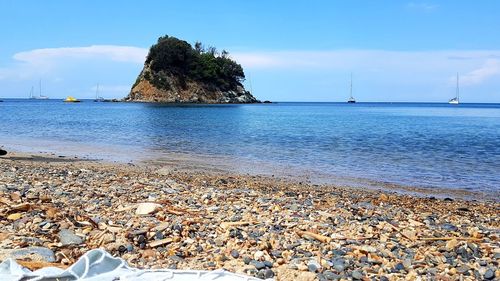 Scenic view of sea against sky