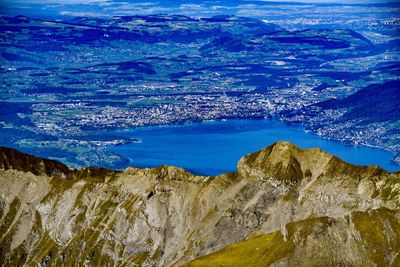 Scenic view of sea and rocks