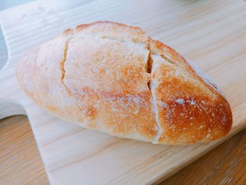 Close-up of bread on table