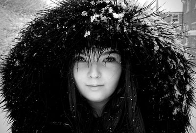 Close-up portrait of a smiling girl