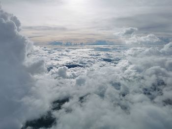 Aerial view of cloudscape