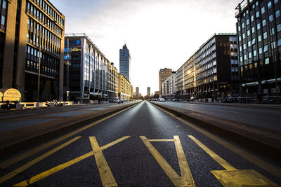 View of city street