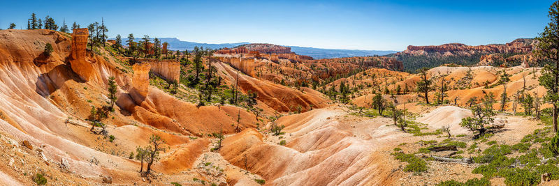 Rock formations on landscape