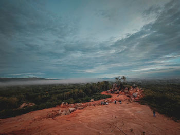 Scenic view of landscape against sky