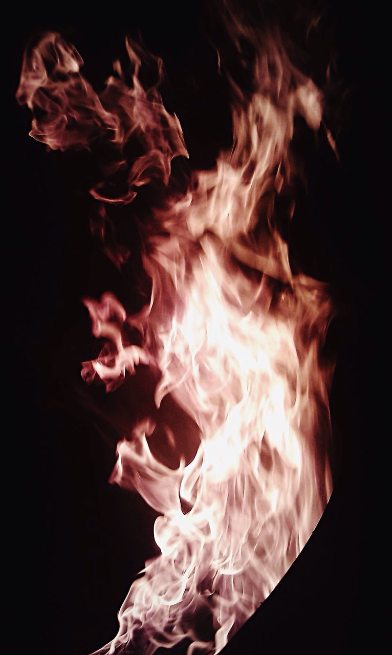 black background, flame, heat - temperature, motion, red, abstract, no people, burning, close-up