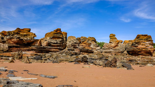 View of rock formations