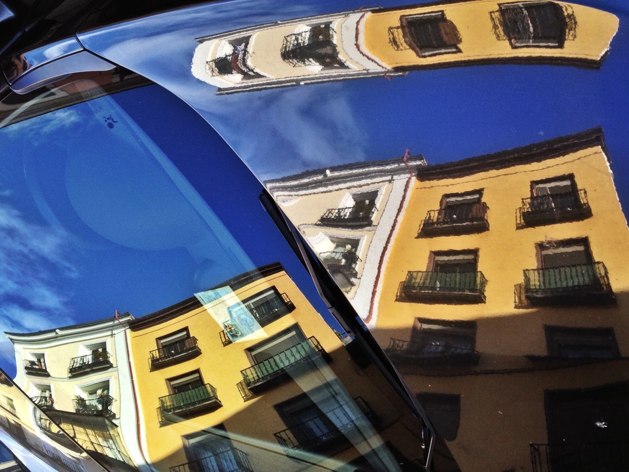 Reflection on car