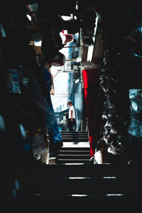 People walking on street