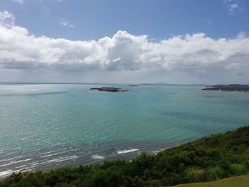 Scenic view of sea against sky