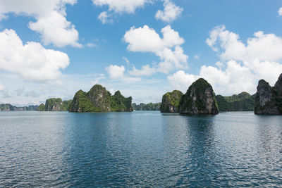 Panoramic view of sea against sky