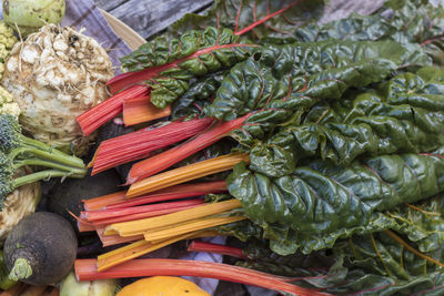 Close-up of vegetables in market