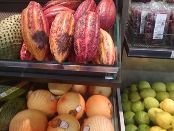 Various fruits for sale in market