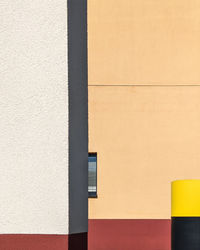 Close-up of yellow wall