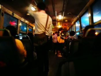 People in bus