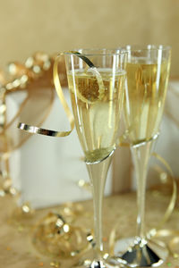 Close-up of drink on table