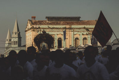Group of people in front of temple