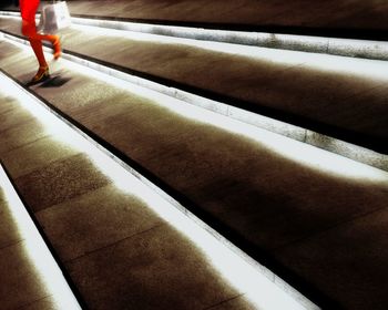 Man standing on steps