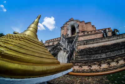 Low angle view of temple