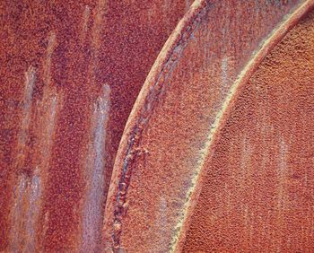 Full frame shot of red wall