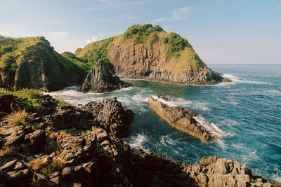 Scenic view of sea against sky