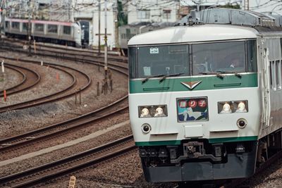 Train at railroad station