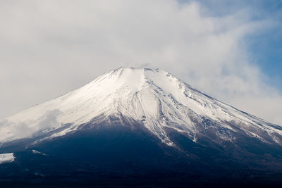 Snowcapped mountain against sky