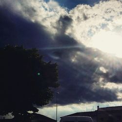 Low angle view of cloudy sky