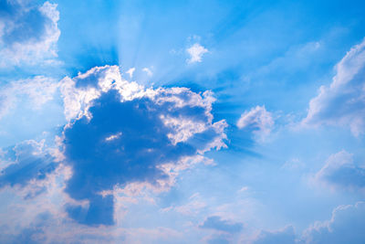 Low angle view of clouds in sky