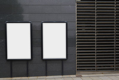 Close-up of window on wall
